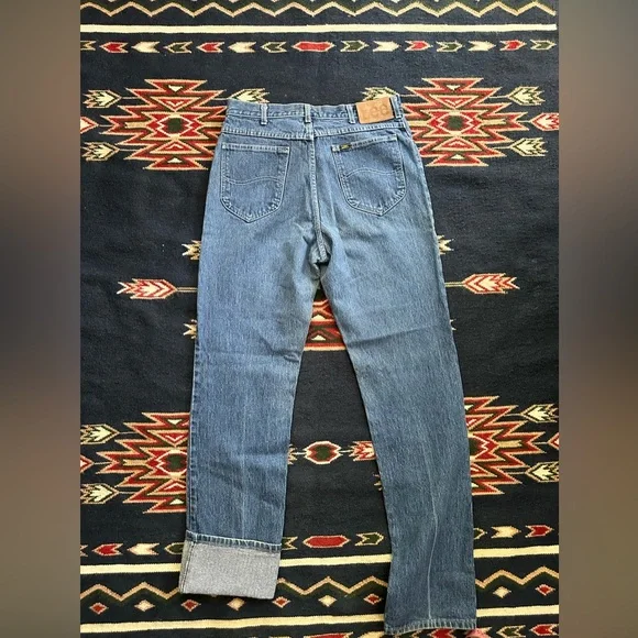 Lee Vintage Pinstripe Denim Jeans Made in USA Union Made